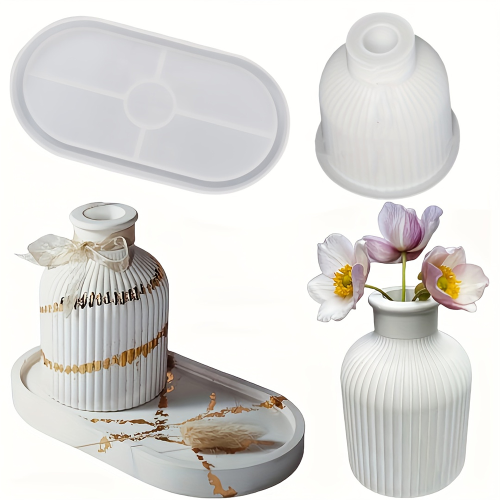 Florist Supply Vases - 1/2 قطعة قالب سيليكون لعلبة المزهرية،