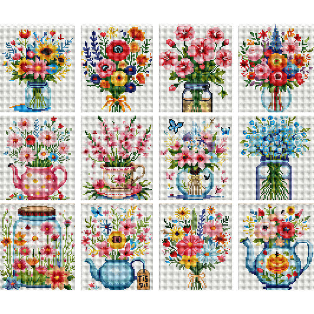 EverShine 5D الماس اللوحة الكل - مراجعة Florist Supply Vases وسعره