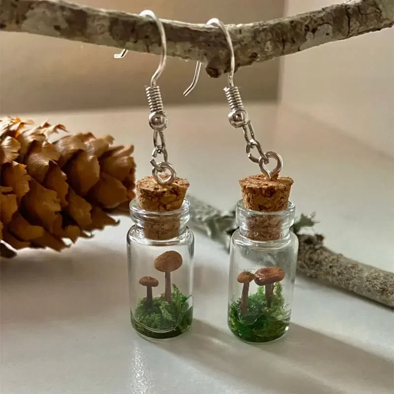أقراط الفطر الحقيقي جرة/زجاجة  - مراجعة Preserved Moss Sheet وسعره