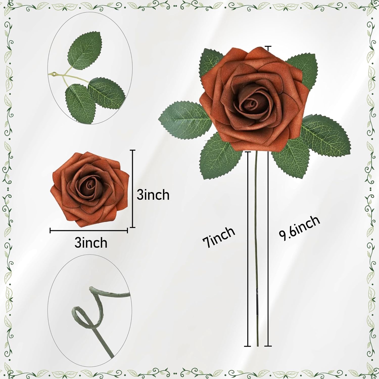 25 قطعة من الورد الاصطناعي لتر - مراجعة Florist Supply Bulk وسعره